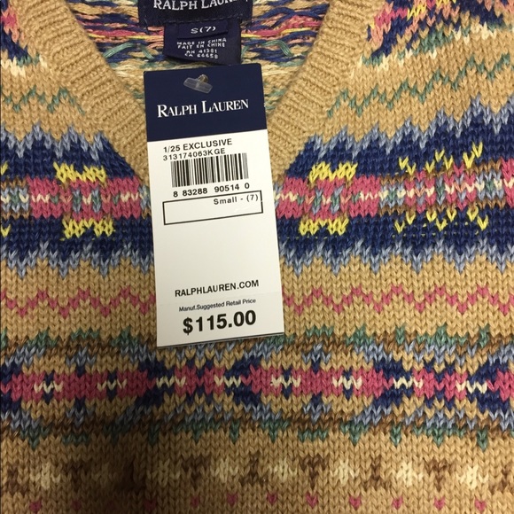 Polo by Ralph Lauren Sweater Size 7 - Picture 2 of 5
